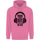 Music Is My Escape From B/S in Life Rock Mens 80% Cotton Hoodie Azelea