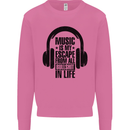 Music Is My Escape From B/S in Life Rock Mens Sweatshirt Jumper Azalea