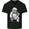 Sad Voodoo Doll Evil Spirits Dark Magic Halloween Mens V-Neck Cotton T-Shirt Black