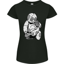 Sad Voodoo Doll Evil Spirits Dark Magic Halloween Womens Petite Cut T-Shirt Black