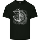 Sailing Compass Anchor Sailor Boat Yacht Kids T-Shirt Childrens Black