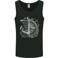 Sailing Compass Anchor Sailor Boat Yacht Mens Vest Tank Top Black