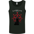 Samhain Moon Satanic Cat Halloween Mens Vest Tank Top Black
