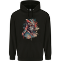 Samurai Elder Fantasy Warrior Bushido Ronin Childrens Kids Hoodie Black