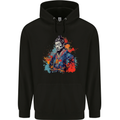 Samurai Elder Fantasy Warrior Ronin Bushido Childrens Kids Hoodie Black