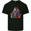 Samurai Elder Fantasy Warrior Ronin Bushido Kids T-Shirt Childrens Black