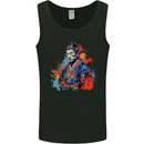 Samurai Elder Fantasy Warrior Ronin Bushido Mens Vest Tank Top Black