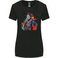 Samurai Elder Fantasy Warrior Ronin Bushido Womens Wider Cut T-Shirt Black