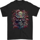 Samurai Oni Mask Bushido Ronin MMA Mens T-Shirt 100% Cotton Black