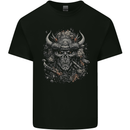 Samurai Skull Fantasy Warrior Bushido Ronin Kids T-Shirt Childrens Black
