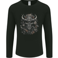Samurai Skull Fantasy Warrior Bushido Ronin Mens Long Sleeve T-Shirt Black