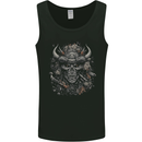 Samurai Skull Fantasy Warrior Bushido Ronin Mens Vest Tank Top Black