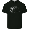 Samurai Sword Silhouette Kids T-Shirt Childrens Black