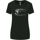 Samurai Sword Silhouette Womens Wider Cut T-Shirt Black