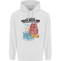 Sand In Boots Funny Hiking Travelling Camping Mens 80% Cotton Hoodie White