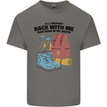Sand In Boots Funny Hiking Travelling Camping Mens Cotton T-Shirt Tee Top Charcoal