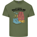 Sand In Boots Funny Hiking Travelling Camping Mens Cotton T-Shirt Tee Top Military Green