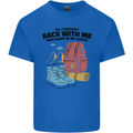 Sand In Boots Funny Hiking Travelling Camping Mens Cotton T-Shirt Tee Top Royal Blue