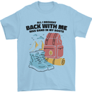 Sand In Boots Funny Hiking Travelling Camping Mens T-Shirt 100% Cotton Light Blue