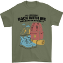 Sand In Boots Funny Hiking Travelling Camping Mens T-Shirt 100% Cotton Military Green