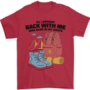 Sand In Boots Funny Hiking Travelling Camping Mens T-Shirt 100% Cotton Red