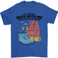 Sand In Boots Funny Hiking Travelling Camping Mens T-Shirt 100% Cotton Royal Blue