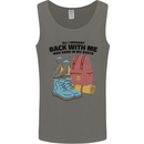 Sand In Boots Funny Hiking Travelling Camping Mens Vest Tank Top Charcoal