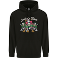 Santa American Football Team Christmas Xmas Childrens Kids Hoodie Black