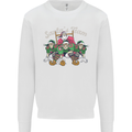 Santa American Football Team Christmas Xmas Kids Sweatshirt Jumper White