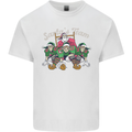 Santa American Football Team Christmas Xmas Kids T-Shirt Childrens White