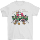 Santa American Football Team Christmas Xmas Mens T-Shirt 100% Cotton White