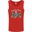 Santa American Football Team Christmas Xmas Mens Vest Tank Top Red