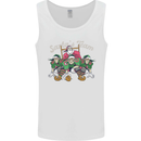 Santa American Football Team Christmas Xmas Mens Vest Tank Top White