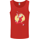 Santa Baton Twirling Christmas Gymnastics Xmas Mens Vest Tank Top Red