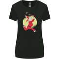 Santa Baton Twirling Christmas Gymnastics Xmas Womens Wider Cut T-Shirt Black