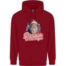 Santa Believe in the Magic Christmas Xmas Childrens Kids Hoodie Red