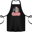 Santa Believe in the Magic Christmas Xmas Cotton Apron 100% Organic Black