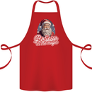 Santa Believe in the Magic Christmas Xmas Cotton Apron 100% Organic Red