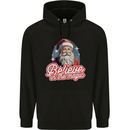 Santa Believe in the Magic Christmas Xmas Mens 80% Cotton Hoodie Black