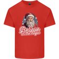 Santa Believe in the Magic Christmas Xmas Mens Cotton T-Shirt Tee Top Red