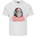 Santa Believe in the Magic Christmas Xmas Mens Cotton T-Shirt Tee Top White