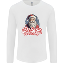 Santa Believe in the Magic Christmas Xmas Mens Long Sleeve T-Shirt White