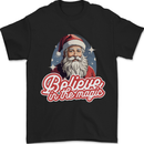 Santa Believe in the Magic Christmas Xmas Mens T-Shirt 100% Cotton Black