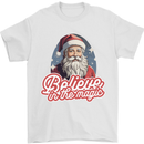 Santa Believe in the Magic Christmas Xmas Mens T-Shirt 100% Cotton White