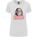 Santa Believe in the Magic Christmas Xmas Womens Wider Cut T-Shirt White