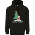 Santa Bunny Rabbit Christmas Xmas Childrens Kids Hoodie Black