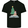 Santa Bunny Rabbit Christmas Xmas Kids T-Shirt Childrens Black