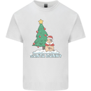 Santa Bunny Rabbit Christmas Xmas Kids T-Shirt Childrens White