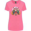 Santa Claus Chilling With Reindeers Christmas Xmas Womens Wider Cut T-Shirt Azalea