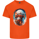 Santa Claus Lapland Sleigh Kids T-Shirt Childrens Orange